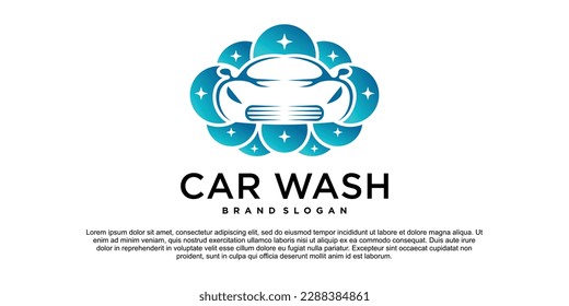 Abstract car wash logo icon vector Premium Vektor