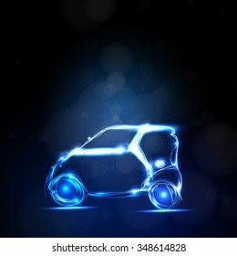 coche abstracto que se puede editar fácilmente