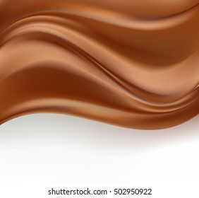 Abstract Caramel Background On White