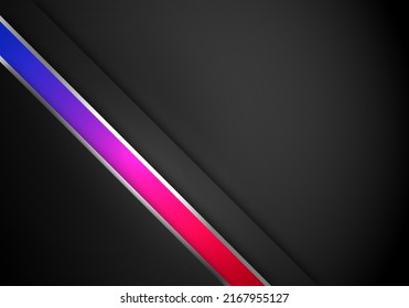 Abstract Carbon Fiber Dark Background with Colorful Line Modern, Technology, Futuristic