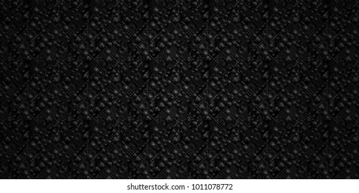 Abstract Carbon fiber pattern Geometric grid background  Modern dark texture