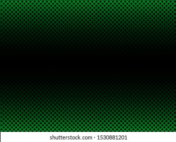 Abstract carbon metal circle dots pattern background green
