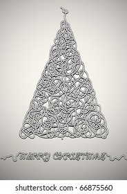abstract card for Christmas