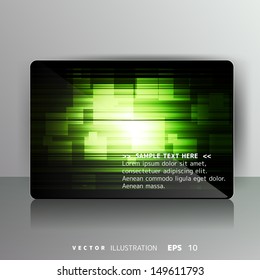 Abstract card with colored lines