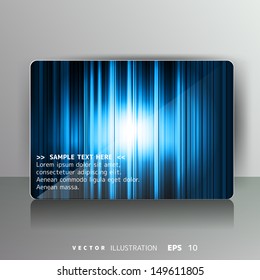Abstract card with colored lines