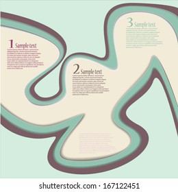 Abstract card design. Info.