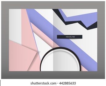 Abstract card  design set. A4 template. Abstract background. Geometric shapes and frames for presentation, flyers, brochures, leaflets, posters, business cards and document cover pages design.