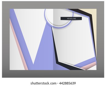 Abstract card  design set. A4 template. Abstract background. Geometric shapes and frames for presentation, flyers, brochures, leaflets, posters, business cards and document cover pages design.
