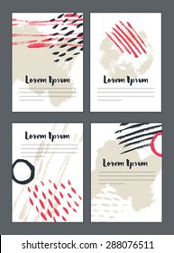 Abstract card designs