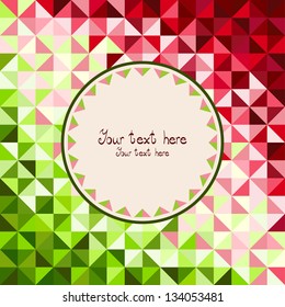  Abstract card with frame.