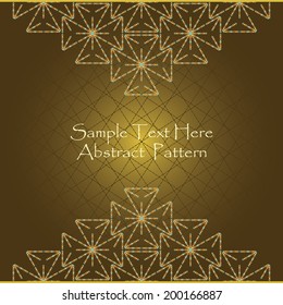 Abstract card with geometric pattern. Modern design      