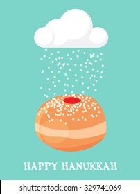 abstract card for Hanukkah, Jewish holiday