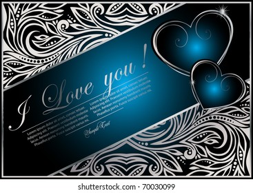 Abstract card with pattern