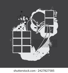 Plantilla de tarjeta abstracta. Gráficos básicos de uso universal