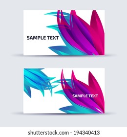 Abstract card template for business artwork, with place for you 