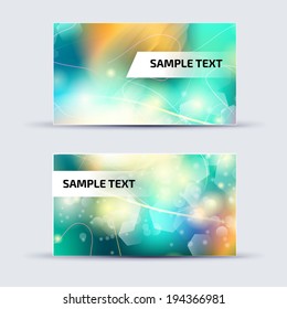 Abstract card template for business artwork, with place for you 