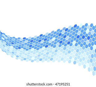 Abstract card template with cells; clip-art