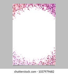 Abstract card template - trendy document graphic design from rectangles in pink tones on white background