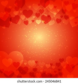 Abstract card Valentine's Day. Vector illustration. 