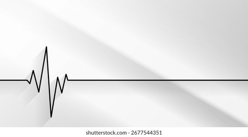 abstract cardio heartbeat ecg chart background vector