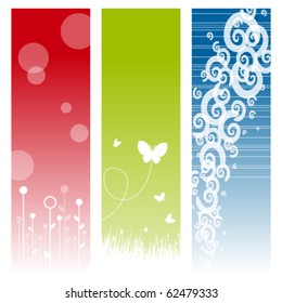 Abstract cards with text space