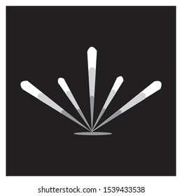 Abstract carnival, festival. Vector and illustration with firework. Elements for logos. Image for any holidays. Corporate gift.