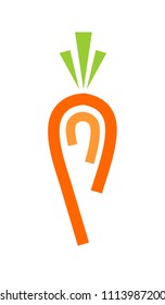 abstract carrot logo 