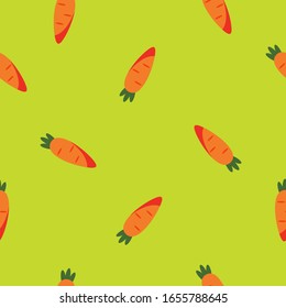 Abstract Carrot Seamless Pattern Background. Vector Illustration EPS10