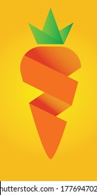 Abstract Carrot in Vector form
