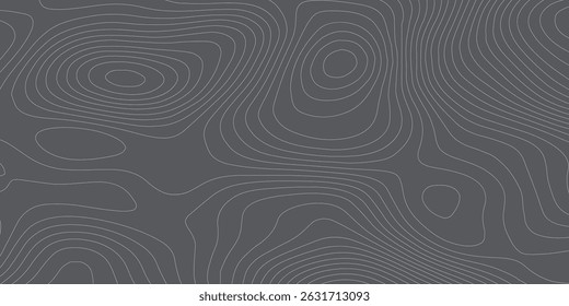 Abstract cartography artistic map topographic contour in lines and contours topo design illusions.