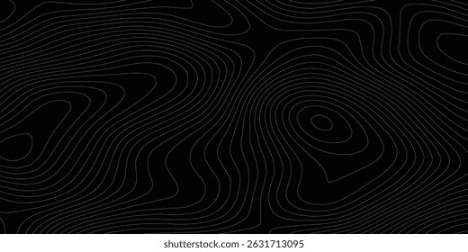 Abstract cartography artistic map topographic contour in lines and contours topo design illusions.