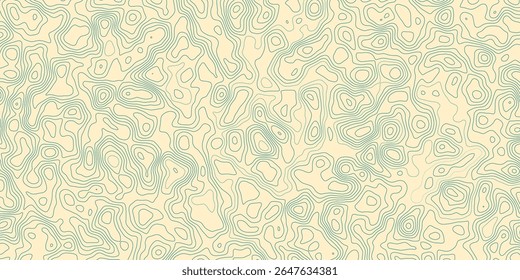 Abstract cartography artistic map topographic contour in lines and contours topo design illusions.