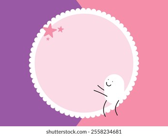 Abstract cartoon bubble shape with a concept design retro speech text