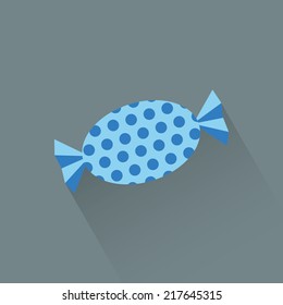 abstract cartoon candy on a gray background
