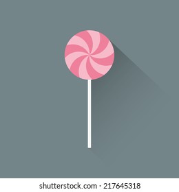 abstract cartoon candy on a gray background
