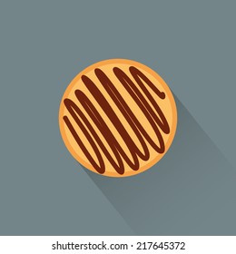 abstract cartoon candy on a gray background