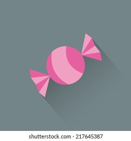 abstract cartoon candy on a gray background