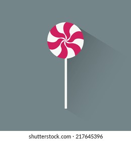 abstract cartoon candy on a gray background