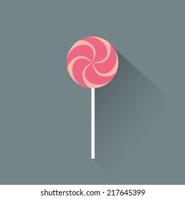 abstract cartoon candy on a gray background