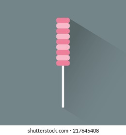 abstract cartoon candy on a gray background