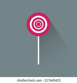 abstract cartoon candy on a gray background