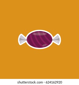abstract cartoon candy on a orange background