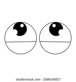 Abstract cartoon eyes
