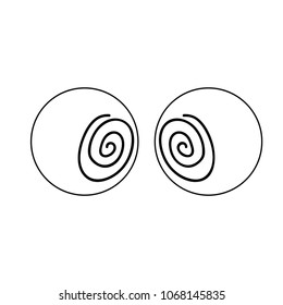 Abstract cartoon eyes