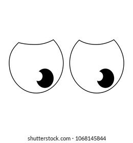 Abstract cartoon eyes