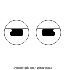 Abstract cartoon eyes