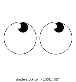 Abstract cartoon eyes