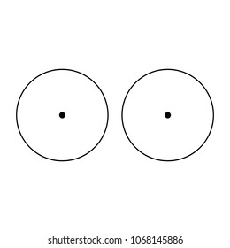 Abstract cartoon eyes