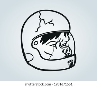 abstract cartoon faces and characters and animation for hallowen illustrations and drawings