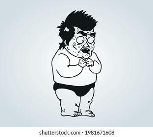 abstract cartoon faces and characters and animation for hallowen illustrations and drawings